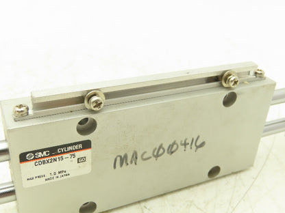 SMC CDBX2N15-75 Double Rod Guided Cylinder 15mm Bore 75mm Stroke 1.0MPa