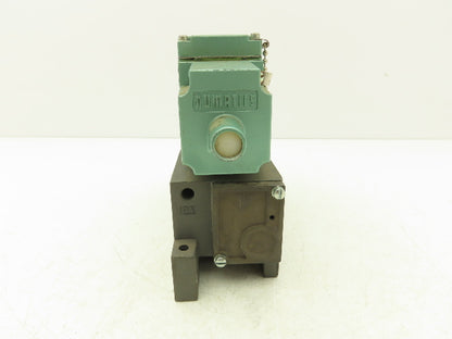 Numatics 34SAD415K013A Solenoid Valve w/ Manifold Block 120V 150 PSI 1/2" NPT