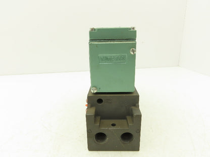 Numatics 34SAD415K013A Solenoid Valve w/ Manifold Block 120V 150 PSI 1/2" NPT