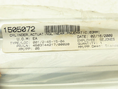 Rexroth 600-063-340 KHS TILL Pneumatic Air Cylinder 63mm Bore 340mm Stroke