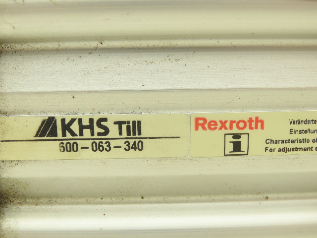 Rexroth 600-063-340 KHS TILL Pneumatic Air Cylinder 63mm Bore 340mm Stroke
