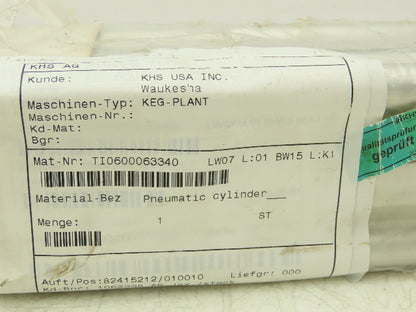 Rexroth 600-063-340 KHS TILL Pneumatic Air Cylinder 63mm Bore 340mm Stroke