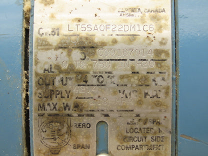 Rosemount LT5SA0F22DM1C6 Pressure Transmitter 42VDC 0-750" H2O 3" Flange Mounted