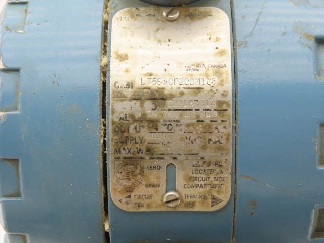 Rosemount LT5SA0F22DM1C6 Pressure Transmitter 42VDC 0-750" H2O 3" Flange Mounted