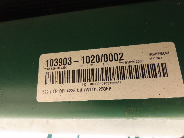 Dematic 42"x 26' Flat to Incline Belt Conveyor LH Center Drive 460V 255fpm 10'H