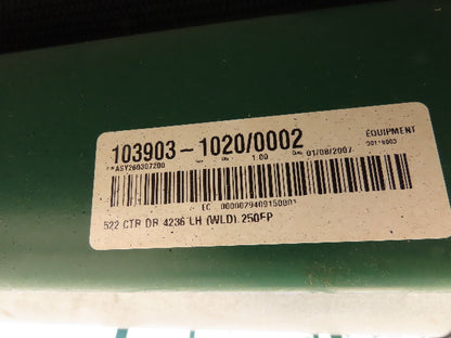 Dematic 42"x 26' Flat to Incline Belt Conveyor LH Center Drive 460V 255fpm 10'H