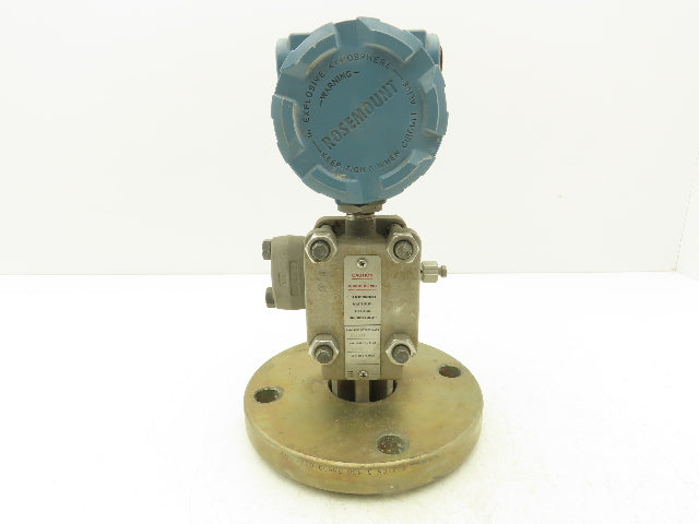 Rosemount 1151LT6SA0A22DL4C9 Pressure Transmitter 45VDC 285PSI 3" Flange Mounted