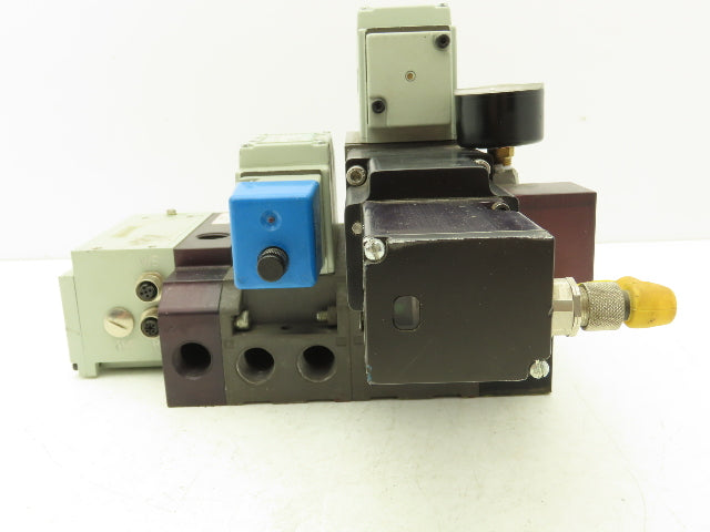 Numatics 01325T Solenoid Valve 2-Station Manifold Assembly Devicenet Interface
