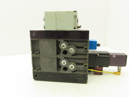 Numatics 01325T Solenoid Valve 2-Station Manifold Assembly Devicenet Interface