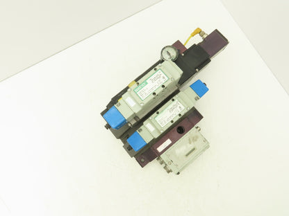 Numatics 01325T Solenoid Valve 2-Station Manifold Assembly Devicenet Interface