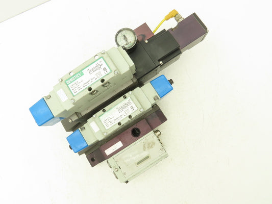 Numatics 01325T Solenoid Valve 2-Station Manifold Assembly Devicenet Interface