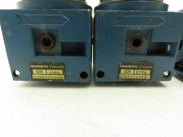 Rexroth 5350221010 6 Bar Air Pressure Regulator Lot of 5