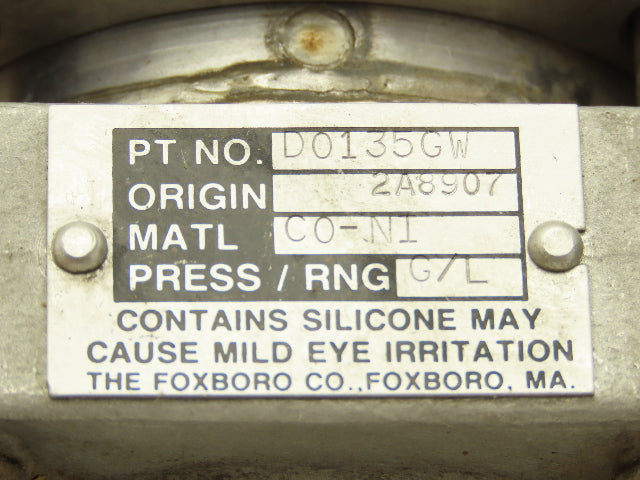 Foxboro 821GM-IS1NH2 EW Electronic Pressure Transmitter 65VDC 600PSI W/Bracket