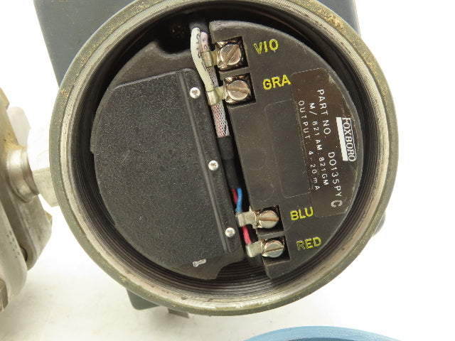 Foxboro 821GM-IS1NH2 EW Electronic Pressure Transmitter 65VDC 600PSI W/Bracket