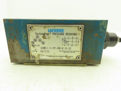 Vickers DGMX2-5-PP-BW-E-S-30 SystemStak Hydraulic Reducing Valve 4570 PSI