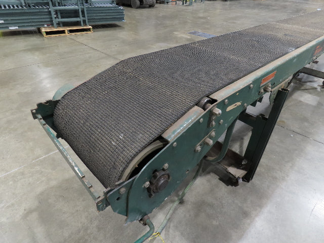 Rapistan 18"x 15' 7" Slider Bed Conveyor 16" Grip Belt 230/460V 3PH Drive 68FPM