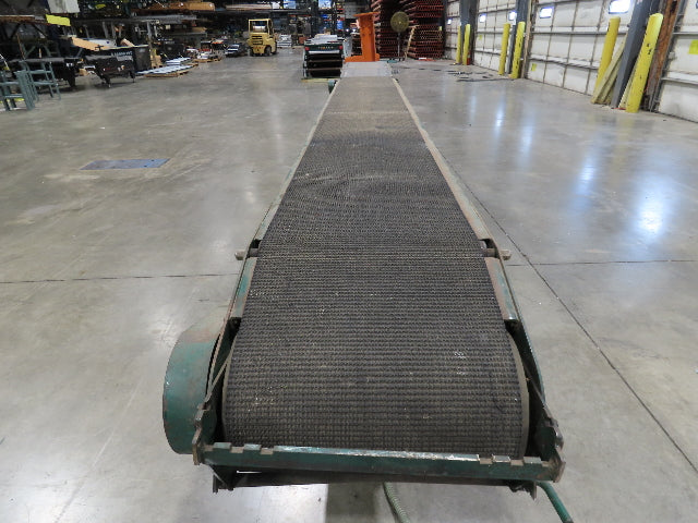 Rapistan 18"x 15' 7" Slider Bed Conveyor 16" Grip Belt 230/460V 3PH Drive 68FPM