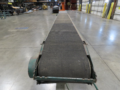 Rapistan 18"x 15' 7" Slider Bed Conveyor 16" Grip Belt 230/460V 3PH Drive 68FPM