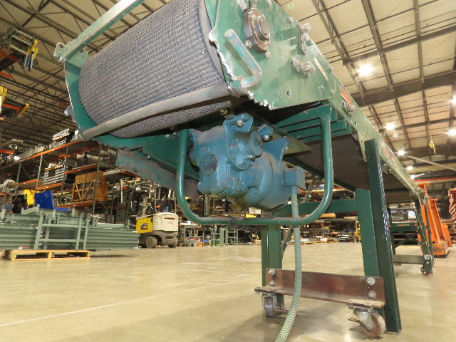 Rapistan 18"x 15' 7" Slider Bed Conveyor 16" Grip Belt 230/460V 3PH Drive 68FPM