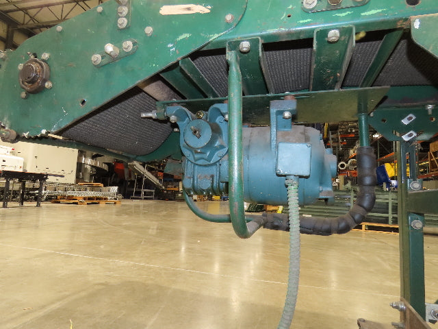 Rapistan 18"x 15' 7" Slider Bed Conveyor 16" Grip Belt 230/460V 3PH Drive 68FPM