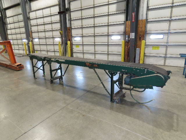Rapistan 18"x 15' 7" Slider Bed Conveyor 16" Grip Belt 230/460V 3PH Drive 68FPM