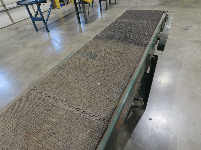 Rapistan 18"x 15' 7" Slider Bed Conveyor 16" Grip Belt 230/460V 3PH Drive 68FPM