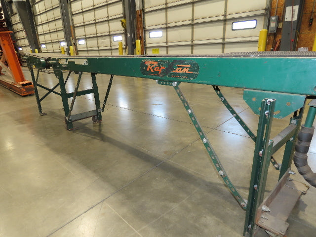 Rapistan 18"x 15' 7" Slider Bed Conveyor 16" Grip Belt 230/460V 3PH Drive 68FPM