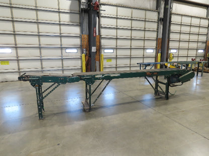Rapistan 18"x 15' 7" Slider Bed Conveyor 16" Grip Belt 230/460V 3PH Drive 68FPM