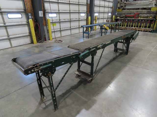 Rapistan 18"x 15' 7" Slider Bed Conveyor 16" Grip Belt 230/460V 3PH Drive 68FPM