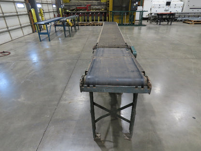 Rapistan 18"x 15' 7" Slider Bed Conveyor 16" Grip Belt 230/460V 3PH Drive 68FPM