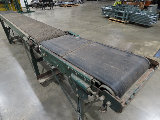 Rapistan 18"x 15' 7" Slider Bed Conveyor 16" Grip Belt 230/460V 3PH Drive 68FPM