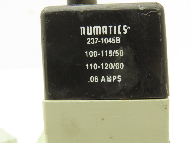 Numatics 123BA400KP14D30 Pneumatic Solenoid Valve 150PSIG 50-60HZ  Lot of 2