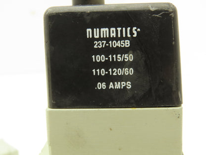 Numatics 123BA400KP14D30 Pneumatic Solenoid Valve 150PSIG 50-60HZ  Lot of 2
