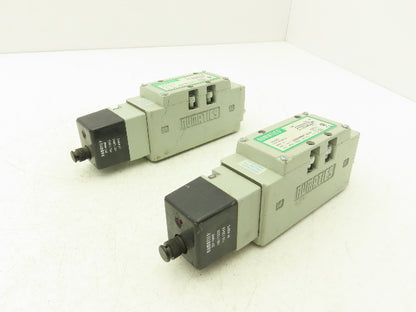 Numatics 123BA400KP14D30 Pneumatic Solenoid Valve 150PSIG 50-60HZ  Lot of 2