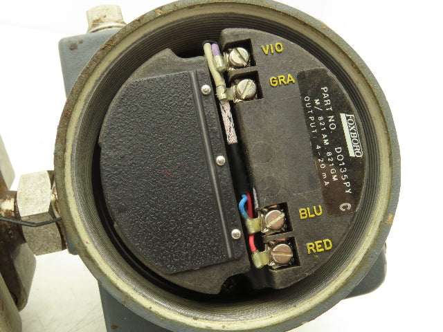 Foxboro 821GM-IS1NL2 Pressure Transmitter 1/2"NPT 12.5-65VDC 50PSI W/Bracket