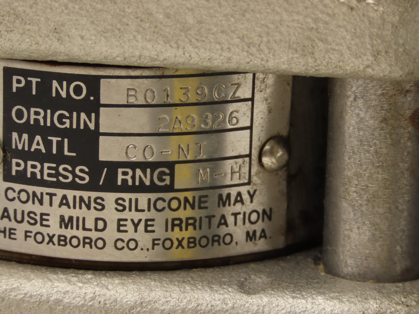 Foxboro 823DP-D3S1NHO Pressure Transmitter 12.5-42VDC 1500PSI W/Bracket No Cap