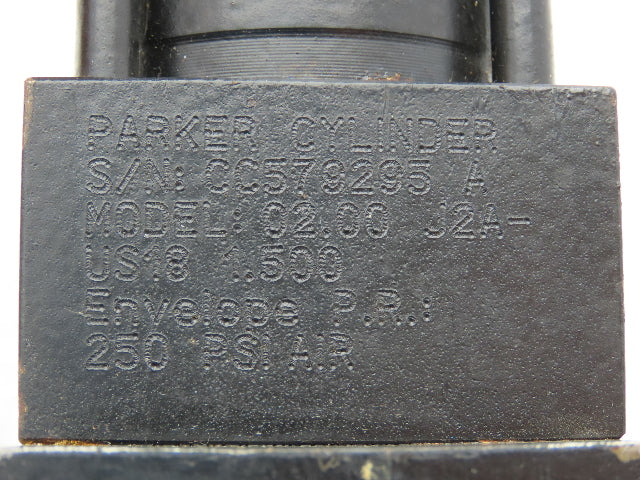 Parker 02.00 J2AUS18 1.500  Double Acting Air Cylinder 1.5" Bore 2" Stroke