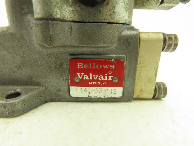 Bellows Valvair L145-23-112 Pneumatic Air Solenoid Valve 120v