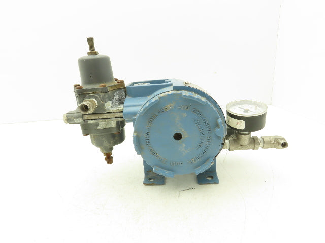 Fisher Rosemount 846 DS1J1 K5 Current to Pressure Transducer 3-15PSI W/Regulator