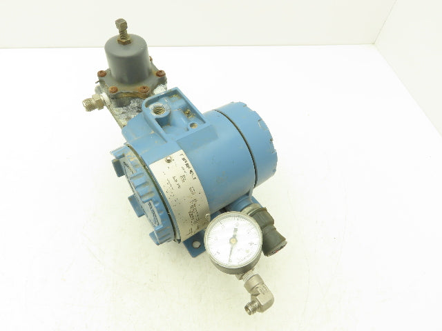 Fisher Rosemount 846 DS1J1 K5 Current to Pressure Transducer 3-15PSI W/Regulator