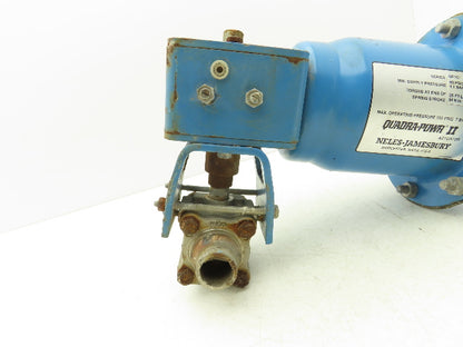 Neles-Jamesbury QP1C/M Quadra-Powr II Pneumatic Valve Actuator 100PSI 25Ft-lbs