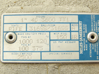 Neles-Jamesbury QP1C/M Quadra-Powr II Pneumatic Valve Actuator 100PSI 25Ft-lbs