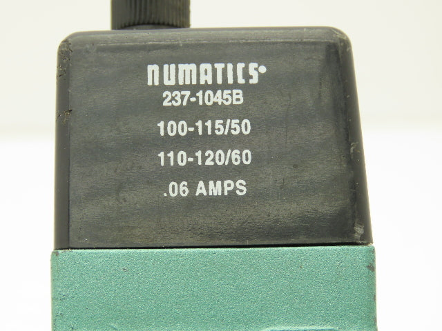 Numatics 123BA400KP14D30 Pneumatic Solenoid Valve 150PSIG 50/60HZ 120V Lot Of 2