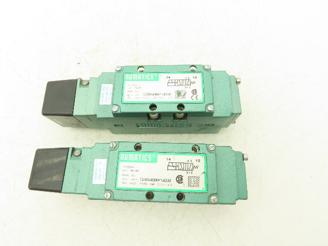 Numatics 123BA400KP14D30 Pneumatic Solenoid Valve 150PSIG 50/60HZ 120V Lot Of 2