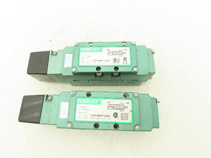 Numatics 123BA400KP14D30 Pneumatic Solenoid Valve 150PSIG 50/60HZ 120V Lot Of 2