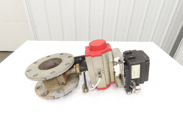 Triac PPR-1200 Spring Return Pneumatic Valve Actuator Rotary 4" Butterfly 2R80SR