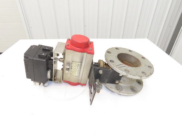 Triac PPR-1200 Spring Return Pneumatic Valve Actuator Rotary 4" Butterfly 2R80SR