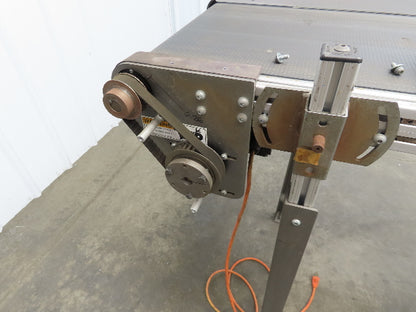 HFA 2210 Series 18"x 89" Aluminum Flat Belt Conveyor 115V Belt Drive 56FPM