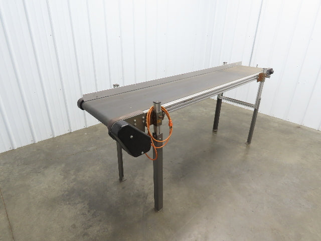 HFA 2210 Series 18"x 89" Aluminum Flat Belt Conveyor 115V Belt Drive 56FPM