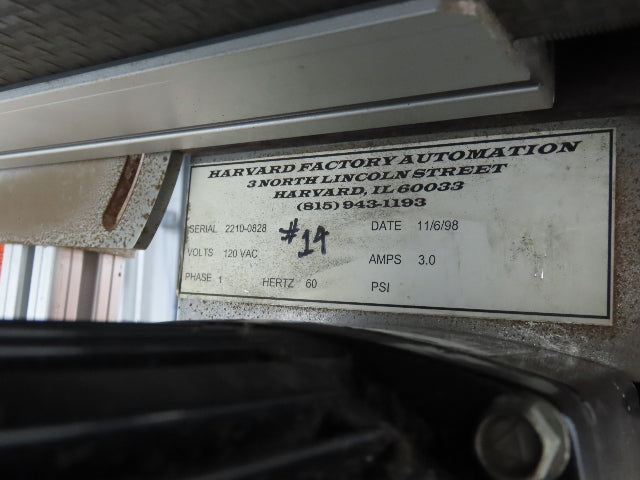 HFA 2210 Series 18"x 89" Aluminum Flat Belt Conveyor 115V Belt Drive 56FPM